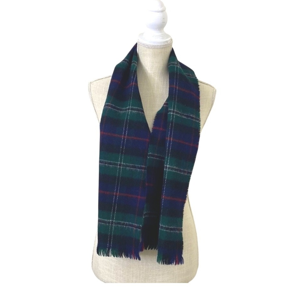 Highlander By Lochcarron Plaid Wool Scarf